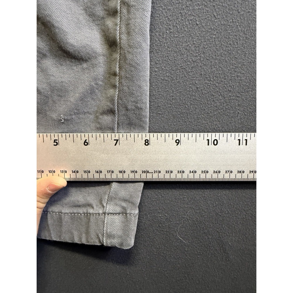 Hollister Straight Loose Pants Men's 31x30 (Measures 31x28) Light Gray Chino - Picture 3 of 6